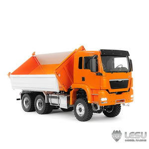 1/14 6x6 RC Hydraulic Dump Truck Metal Dumper 3-Speed Gearbox RTR Battery I6S Radio Car Light Sound System