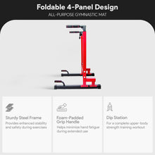 Load image into Gallery viewer, BalanceFrom Multi-Function Dip Stand Dip Station - Red
