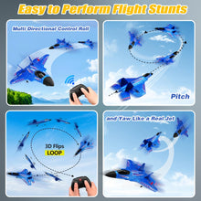 Load image into Gallery viewer, Fremego RC Airplane F22 Fighter Jet for Kids &amp; Adults 2.4GHz Remote Control with Gyro
