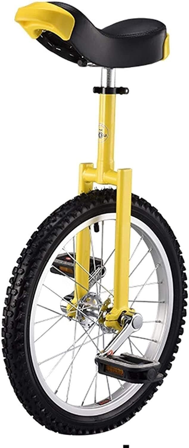 18-Inch Adjustable Unicycle for Balance Training, Fitness, and Weight Loss, Manganese Steel Frame, Safe & Easy to Ride