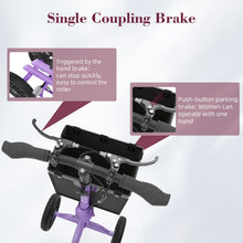 Load image into Gallery viewer, Fvzzin Lightweight Knee Scooter Crutch Alternative, Foldable &amp; Adjustable Knee Scooter for Adults for Foot Surgery, Steerable Knee Walker with Detachable Basket, Includes DIY Stickers-Cream Purple
