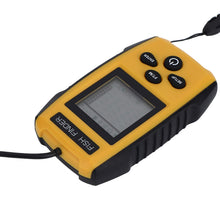 Load image into Gallery viewer, Rcniso Ultrasonic Fish Finder, Portable Handheld Sonar Sensor with 25ft Cable, Sensitivity Selectable, Auto Alarm, for Offshore Ice Lake Sea River Fishing

