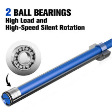Load image into Gallery viewer, RitFit Elite 7ft Olympic Barbell, Robust 45lb Barbell for Weightlifting and Powerlifting, Superior Olympic Bar with Exceptional 500lbs Load Capacity, Weight Bar for 2” Standard Plates Sliver/Blue

