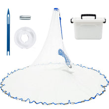 Load image into Gallery viewer, BalanZze Cast Net for Bait Trap Fish,1/2 Inch Mesh (4ft Radius)
