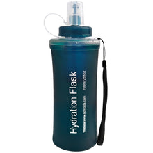 Load image into Gallery viewer, GUYI 700ml Collapsible Water Filter Bottle, Removes Impurities, BPA Free, Ultralight for Hiking, Camping, Cycling &amp; Travel-Dusty Blue
