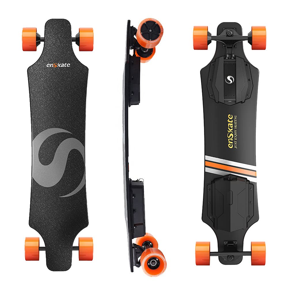 Electric Skateboard Longboard,22 MPH Top Speed, 900W Dual Motor, Max Range 22Miles，Long -Distance Commuting