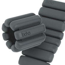 Load image into Gallery viewer, Bala Bangles Wrist &amp; Ankle Weights for Women &amp; Men - 2 lb Adjustable Weighted Bands - Charcoal
