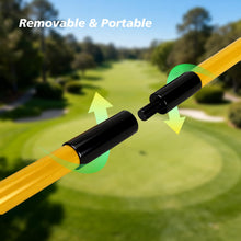 Load image into Gallery viewer, KVMORZE Golf Flagstick, Golf Pole Pin Flagpole Portable Detachable Design
