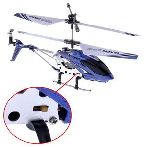 S107G 3 Channel RC Helicopter with Gyro, Blue
