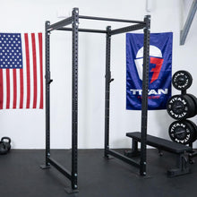 Load image into Gallery viewer, Titan Fitness T-3 Series Black Short Power Rack, 36in Depth, 1,100 LB Capacity Cage for Weightlifting and Strength Training
