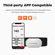 Load image into Gallery viewer, COOSPO Bluetooth Heart Rate Monitor Chest Strap H808S, ANT+ BLE HR Monitor Chest, HRM IP67 Waterproof -White
