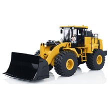Load image into Gallery viewer, 1/14 Hydraulic RC Loader Metal Radio Control Construction Vehicle Smoke Sounds for Adult Hobby
