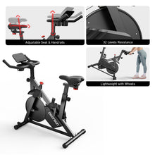 Load image into Gallery viewer, DeerRun Exercise Bike, Indoor Cycling Bike with Adjustable Magnetic Resistance-BlackRed

