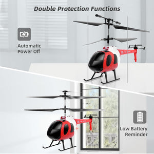 RC Helicopter for Kids with Auto Hover Function, Ease to Fly Remote Control Helicopter with Dual-Prop Stabilized