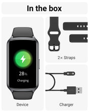 Load image into Gallery viewer, Amzhero Health Fitness Tracker with 24/7 Heart Rate, Blood Oxygen, Blood Pressure, Sleep Tracker, 5ATM Waterproof Activity Trackers with Step Tracker, Pedometer (S &amp; L Bands Included)
