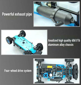 1/10 Nitro RC Truck for Adult Two Speed 2.4G Full Proportional Nitro Gas Power Car 18CXP Nitro Engine Hobby Grade Racing
