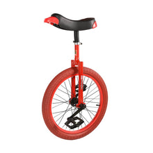 Load image into Gallery viewer, Red Unicycles for Adults Kids - Steel Frame, 20 Inch One Wheel Balance Bike for Teens Men Woman Boy Rider, Mountain Outdoor
