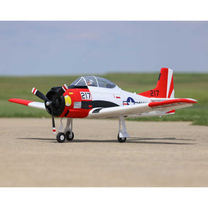 RC Airplane T-28 Trojan 1.2m BNF Basic Transmitter Battery and Charger Not Included with Smart