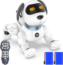 Load image into Gallery viewer, Remote Control Robot Dog Toy for Kids, Programmable Smart RC Puppy, Interactive Voice &amp; Dancing, Electronic Pets Gift
