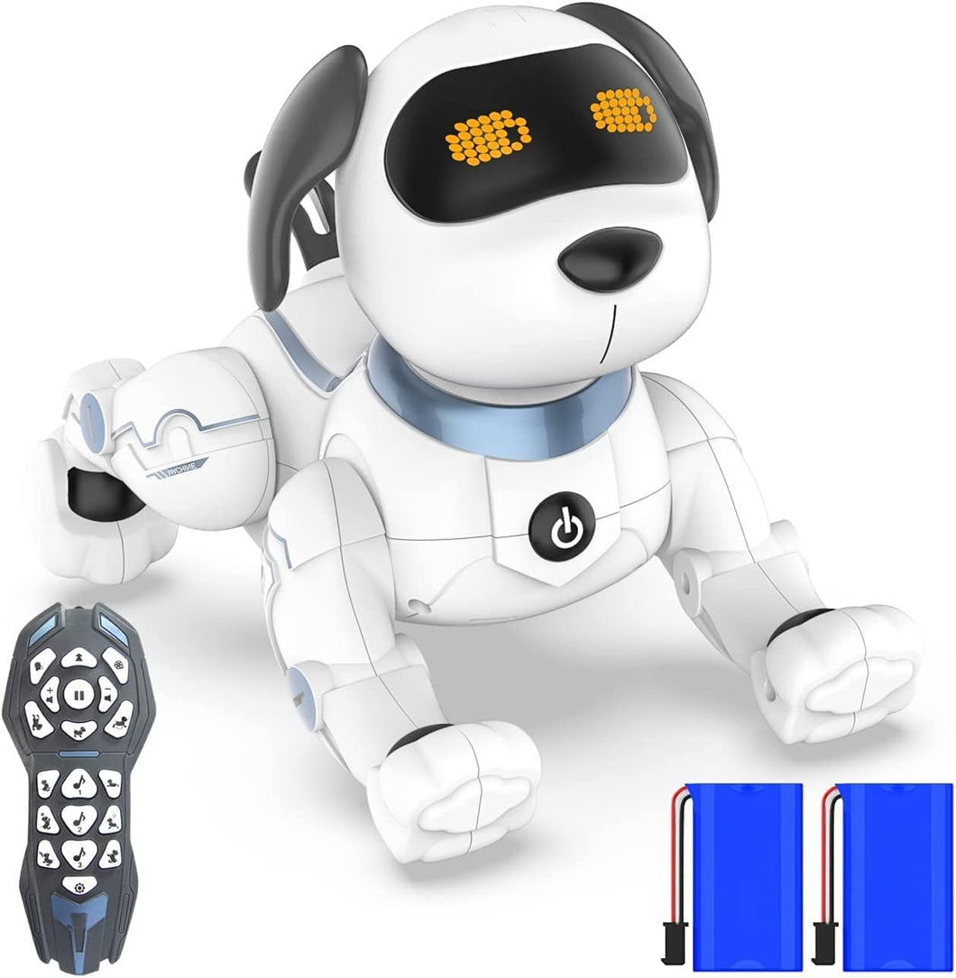 Remote Control Robot Dog Toy for Kids, Programmable Smart RC Puppy, Interactive Voice & Dancing, Electronic Pets Gift