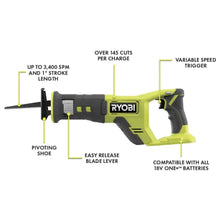 Load image into Gallery viewer, 6 Power Tools Combo Kit Bundle with Buho Tool Bag, and Holster, 6 Ryobi Tools, 2 Batteries, Charger, and 40 Piece Drill Bit Set
