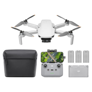 Mini 4K Fly More Combo, Drone with 4K UHD Camera for Adults, Under 249 g, 3-Axis Gimbal Stabilization, 10km Video Transmission