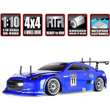 Load image into Gallery viewer, RC Buggy 1/10 Professional High-Speed Drift Remote Control Cars Nitrogen Drive 4WD 80KM/H Metal Chassis Gas RC Truck 2.4GHZ
