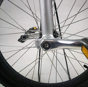 Bicycle Unicycle 20 Inch Anti Slip Pedal Wheeled Training Bike Unicycle Sturdy Steel Frame, Fitness Bike (Size : Silvery)