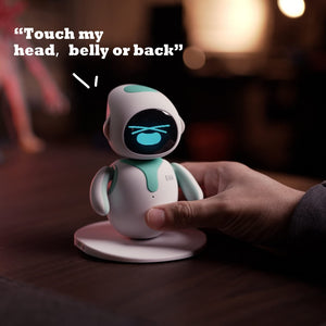 Cute Robot Pets Toys with Abundant Emotions, Your Perfect Interactive Companion at Home or Workspace (Blue Combination)