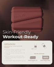 Load image into Gallery viewer, kure.fit Weighted Bangles | Adjustable Wrist and Ankle Weights for Women 2LB Each (Set of 2)Cocoa
