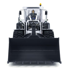 Load image into Gallery viewer, 1/14 RC Hydraulic Loader for 580 RC Construction Vehicle 4-Way Reversing Valve Sound Light ST8 Radio Controller(White-with-Smoke)
