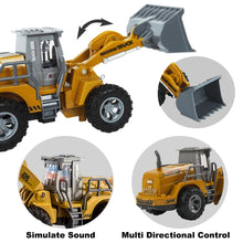 Load image into Gallery viewer, 5 Channel Functional RC Bulldozer Remote Control Construction Vehicles Rc Construction Vehicles with Lights, Remote Control Bulldozer
