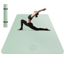 Load image into Gallery viewer, HAPBEAR Extra Large Yoga Mat - 78"x54"x6mm (1/4 inch), Non-Slip, Durable, Eco-Friendly, Thick Wide Exercise Mat for Home Workouts, Yoga, Pilates, Stretching, Meditation (Barefoot Exercise)
