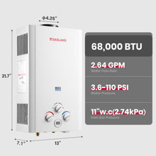 Load image into Gallery viewer, GASLAND Portable Tankless Water Heater with Water Pump | 2.64GPM 10L
