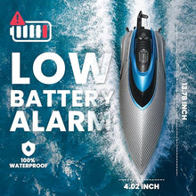 Load image into Gallery viewer, RC Boat for Adults &amp; Kids, Metallic Blue, 2.4GHz Remote Control Racing Boat
