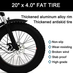 Mountain Tricycle for Adults, 7 Speed Three Wheel Bicycles, 20 Inch Fat Tire Off Road Tricycles Trikes