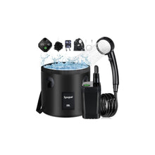 Load image into Gallery viewer, Spopal Rechargeable Camping Shower with Collapsible Bucket Handle 20L
