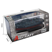 Load image into Gallery viewer, Military Remote Control Aircraft Carrier Model RC Boat Ship Speedboat Yacht Electric Water Toy - Blue (2.4G, No Antenna)
