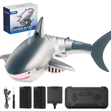 Load image into Gallery viewer, 2.4G Remote Control Shark Toy, Electric RC Shark Boat Pool Toys for Kids 3-5 5-7, Toy Shark for Swimming Pool
