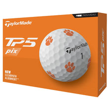 Load image into Gallery viewer, TaylorMade Golf 2024 TP5 PIX Golf Balls, Clemson Tigers, 1 Dozen
