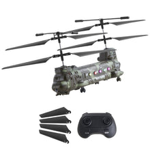 Load image into Gallery viewer, RC Helicopter, 2.4GHz Military Remote Control Helicopter, 3.5 Channel RC Airplane for Kid, 20 Mins Flight Time, One-Key Takeoff/Landing &amp; LED Lights
