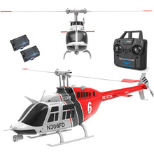 Load image into Gallery viewer, Remote Controlled Helicopter Aircraft Plane Drone RC Heli Single Rotor No Ailerons 6CH 6-Axis Gyroscope Altitude Hovering ( Red）
