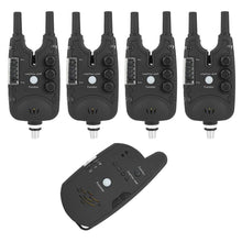 Load image into Gallery viewer, Tihebeyan Digital Carp Fishing Bite Alarm Alert Light Warning Fishing Finder with 4 Launcher and 1 Receiver
