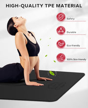 Load image into Gallery viewer, HAPBEAR Extra Large Yoga Mat - 78"x54"x6mm (1/4 inch), Non-Slip, Durable, Eco-Friendly, Thick Wide Exercise Mat for Home Workouts, Yoga, Pilates, Stretching, Meditation (Barefoot Exercise)
