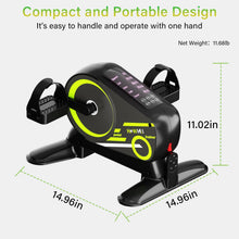Load image into Gallery viewer, HOWHAI Mini Exercise Bike, Motorized Under Desk Pedal Exerciser - 12 Speed
