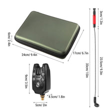 Load image into Gallery viewer, doorslay Adjustable, Volume and Sensitivity for Precise Detection Led Signal, Seamless Integration with Fishing Alarm, Fishing Bite Alarm Kit with Zipper (Red)
