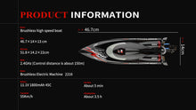 Load image into Gallery viewer, Remote Control Speed RC Brushless Boat WL916 2.4G 55km/h Under Motor RC Submarine with LED ights for Hobbies Adults Boys Favor
