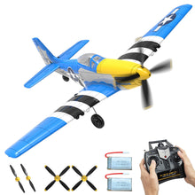Load image into Gallery viewer, RC Plane RTF 4 Channel Remote Control Airplane with 3 Modes - Ready to Fly Upgrade P51 Mustang RC Airplane for Beginners Adult
