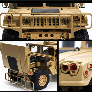 16 Channels RC Car 1/10 Scale Remote Control Crawler Truck Simulation Military Truck 4x4 Offroad Vehicle Electric Toy Vehicle