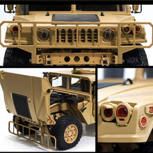 Load image into Gallery viewer, 16 Channels RC Car 1/10 Scale Remote Control Crawler Truck Simulation Military Truck 4x4 Offroad Vehicle Electric
